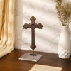 RattanView 2 Pcs Metal Artifact Display Stand with Acrylic Base