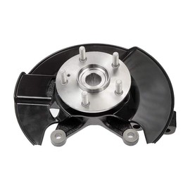 AutoShack Front Steering Knuckle & Wheel Bearing Hub Assembly 5 Lugs with ABS Passenger Side Replacement for 2005-2008 Honda Pilot 3.5L V6 AWD FWD KN798494