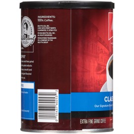 Melitta Classic Blend Coffee, Medium Roast, Extra Fine Grind, 11 Ounce Can (Pack of 6) 66 Ounces Total