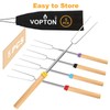 VOPTON 5 Pcs Marshmallow Roasting Sticks for Fire Pit Long