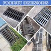 Cast Iron Drain Grate, 16 * 20in Outdoor Drain Cover,