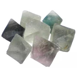 1lb Fluorite Octahedron - JUMBO Crystals - MIXED Bulk Pound Lot - FLUOCTJBMX1LB