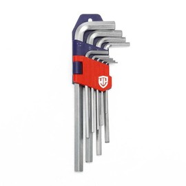 WORKPRO WP222004 9-Piece Hex Key Set 0.06-0.4 inches (1.5-10 mm)