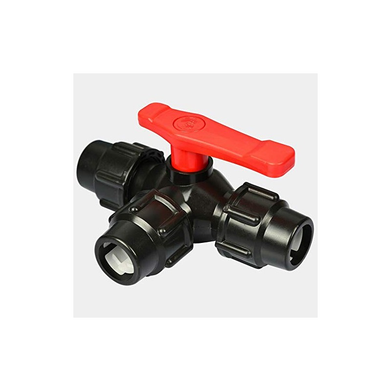 BE-TOOL Water Compression Fitting, 1PC Compression Tee Fitting Water Pipe