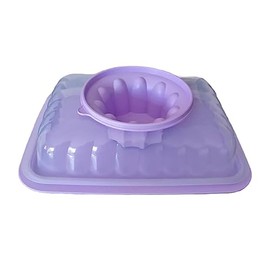 Tupperware Jumbo Rectangular Jel Ring Party Mold Jello Mold 3L / 12.5 Cup Purple