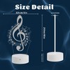 CoolGift Mart Music Note Night Light, 3D LED Optical Illusion