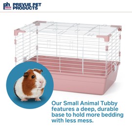 Prevue Pet Products Small Animal Tubby - Pink Base, Small
