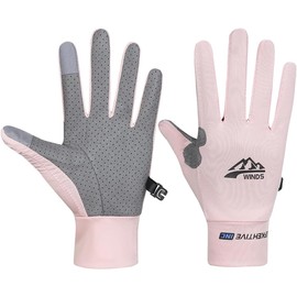 SUJAYU - Guantes de protección UV para dedos completos, mujeres y hombres, pesca fina, senderismo, ciclismo, conducción, guantes de gimnasio
