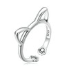 Bellitia Jewelry Cat Ring, Cute, Sterling Silver, 925 Cat, Paw,