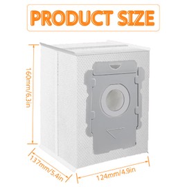 HUAREW 20 Pack Replacement Vacuum Bags Compatible with i-Robot Roomba i & s & j Series i7, i7+, i3, i3+, i1+, i4, i4+, i6, i6+, i8, i8+, j7, j7+, s9, s9+ Plus Automatic Dirt Disposal Bags