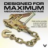 VULCAN Car Tie Down with Flat Hooks - Lasso Style