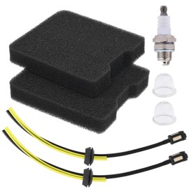 Aylux 2 Pack of 145BT Air Filter Fuel Line Tune up Kit for Husqvarna 145BT 155BT 145BF 155BF Leaf Blowers Replace 531004430