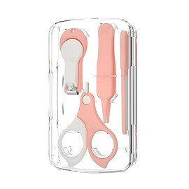 KEWUF Baby Care Set, 4-in-1 Baby Nail Set, Baby Nail Scissors, Baby Nail Scissors, Baby Nail Care Set, Newborn with Baby Nail Clippers, Nail Scissors, Nail File, Tweezers