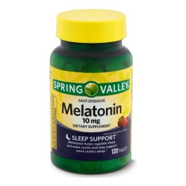 Melatonina 10mg 120 Cap Ayuda Dormir Suplemento Mejora Fresa