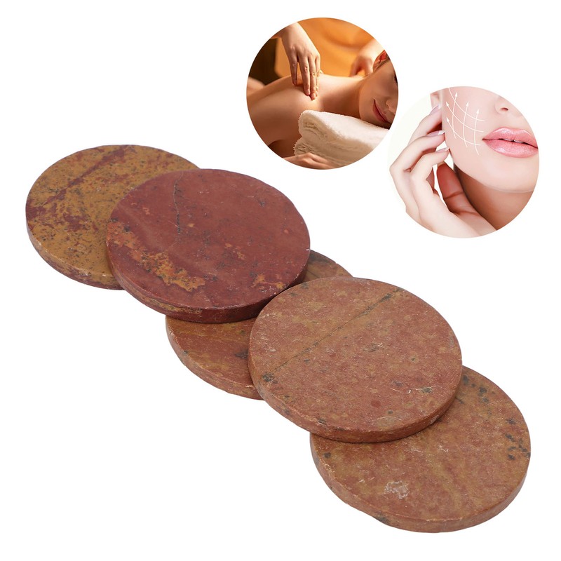 5Pcs 50mm Bian Stone Scraping Board Bian Stone Back Massage
