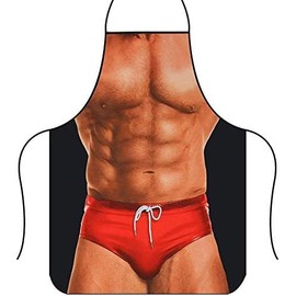 Funny kitchen apron, sexy men's apron, grillmaster apron, barbecue apron for men, motif apron variation, Pinafore (B)