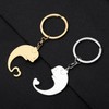 YAYAKO Couple Pig Keychain Stainless Steel Matching Piggy Keyring Cute