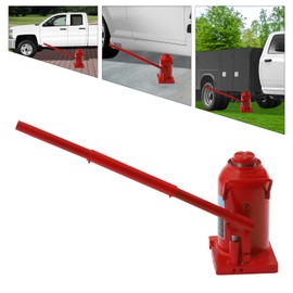 Hydraulic Cylinder Jack, 30 Ton Hydraulic Stubby Low Profile Welded Bottle Jack 66138 lbs Capacity Hydraulic Jack for Lifting Heavy Items Quickly and Securely Red