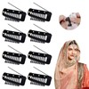 8pcs Clip with Safety Pin, Safety Pin Hair Clip Clip