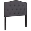 Flash Furniture Cambridge Tufted Upholstered Twin Size Headboard in Dark