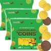 St. Patrick's Day 25 Chocolate Coins Gold Shamrock Coins Foils,