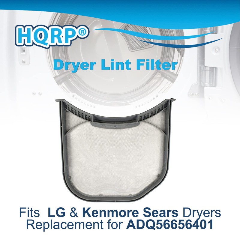 HQRP Dryer Lint Filter Assembly compatible with LG ADQ56656401 Replacement