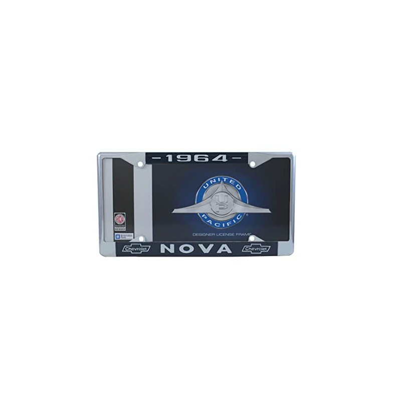 United Pacific C5045-64 License Plate Frame (1964 Nova Chrome)