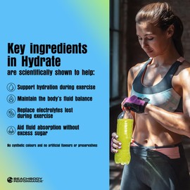 BODi BODi Hydrate Performance Hydration Supplement, Quercetin Enriched Electrolyte Powder, 4 Key Electrolytes: Potassium, Magnesium, Sodium, Calcium - Supports Endurance & Fluid Balance, Citrus, 40 SRV