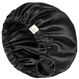 YANIBEST Silk Bonnet Satin Bonnet for Sleeping Women and Men, Adjustable Double Layer Hair Bonnet for Curly Braids Hair