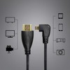 CERRXIAN HDMI Male to Micro HDMI Cable Left Angle HDMI