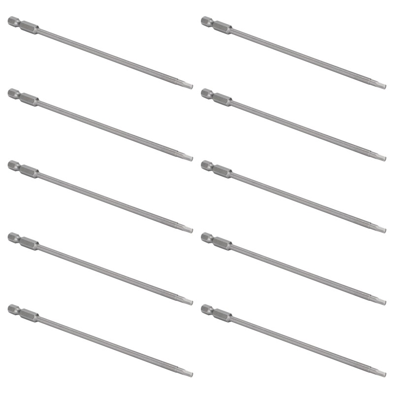 10Pcs Screwdriver Bit Electric 3mm Hex Strong Magnetic Hardened Hardware