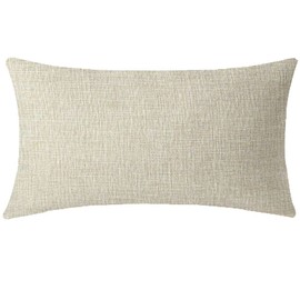 NIDITW Nice Gift Golden Autumn Blessing Always Give Thanks Harvest Pumpkins Wreath Lumbar Waist Cotton Linen Throw Pillow case Cushion Cover Sofa Chair Decorative Oblong Long 12x20 inches