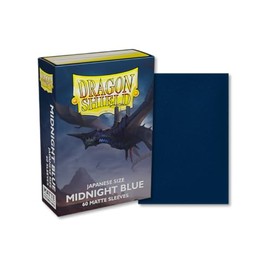 Dragon Shield – Dragon Shield Matte Japanese Midnight Blue 60 CT Japanese Size Card Sleeves - Yu-Gi-Oh! Card Sleeves Smooth & Tough - Compatible with Yu-Gi-Oh!