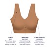 EBY Women's Wireless Bralette, Sunkissed, X-Small