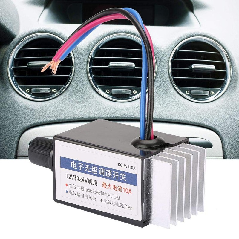 Universal DC 12V/24V Motor Controller Switch for Car Truck Fan