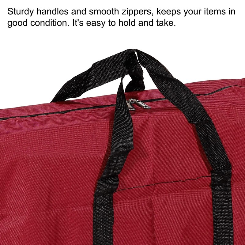 PATIKIL Storage Tote with Zippers, 40L Capacity Foldable Heavy Moving