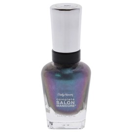 Sally Hansen Complete Salon Manicure Nail Polish | Multi-Benefit Nail Color | Strengthening Keratin Formula | 580 Black And Blue