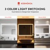 Kosmonia 24x32'' LED Bathroom Mirror w/Light, Aluminum Frame, Dimmable Front