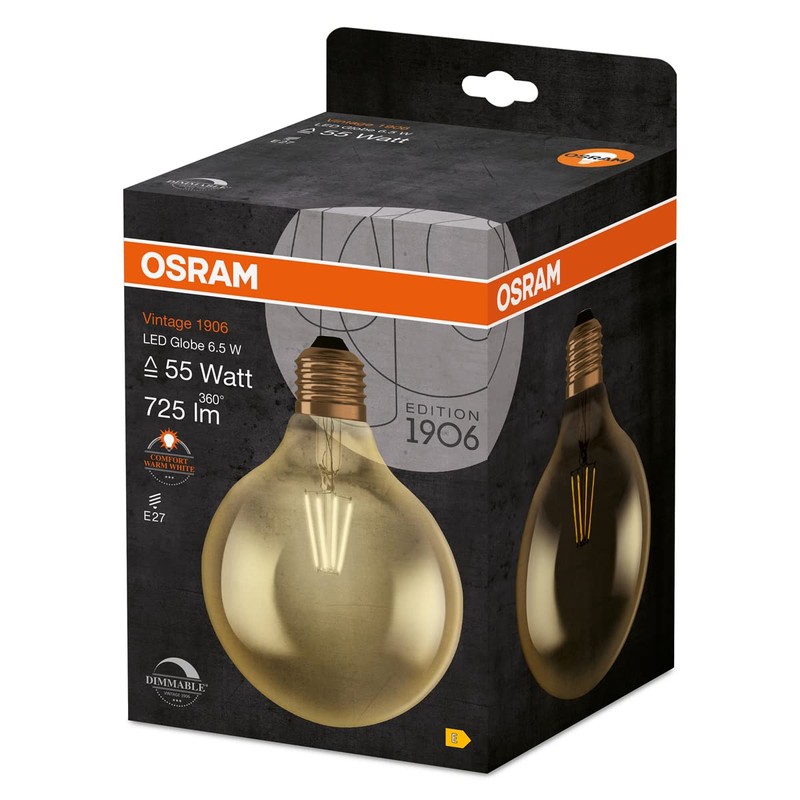 Osram LED Vintage Edition 1906 Lamp in Ball Shape with