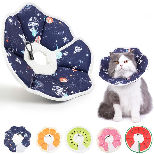 Cat Cone Collar Soft, Waterproof Cat Recovery Collar After Surgery,