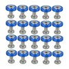 Motoforti 20pcs Motorcycle Blue Fender Bumper Washer Bolt Nuts Kit