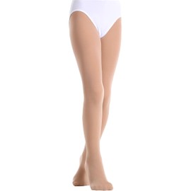 Yitoco Toddlers Girls Dance Ballet Tights Seamless Tan Soft Leggings for Kids Students Stocking Footed Tights (1 Pairs, Nude, 4-6 Years, YOTS01-SK-1CS)