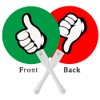 Thumbs Up/Thumbs Down Paddles 24 Packs for Classroom Voting, Teacher