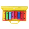 8 Note Colorful Resonator Bells with Case Removable Plates Plastic