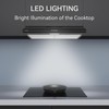 Hermitlux Under Cabinet Range Hood, 30 inch Black Vent Hood