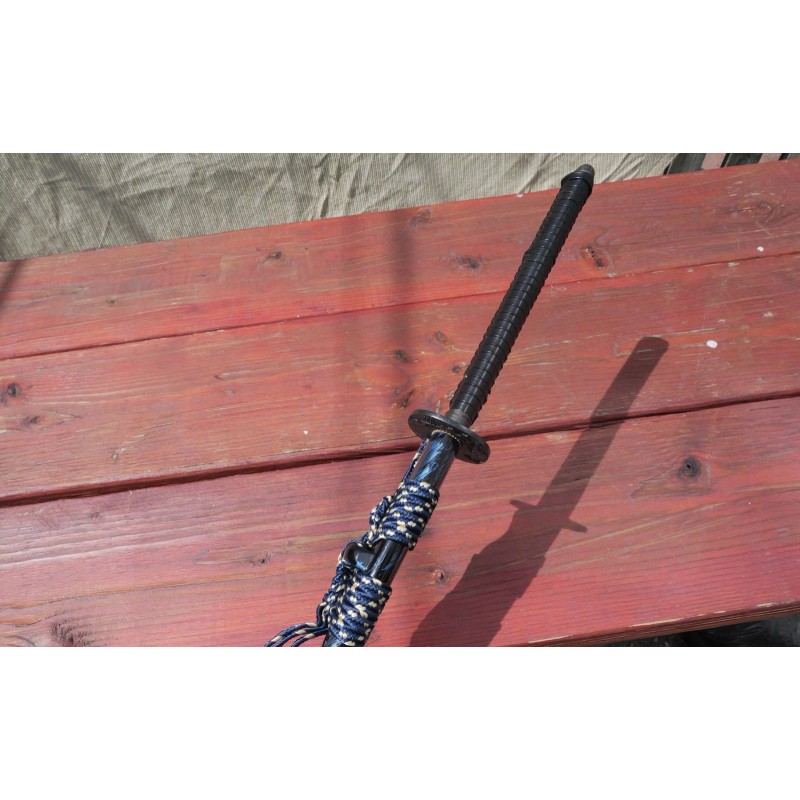 Tattva Tactical 41" Katana Samurai Sword Japanese Blue Blade Feather