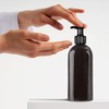 Oputec 3 x 500 ml Plastic Soap Dispenser Black +
