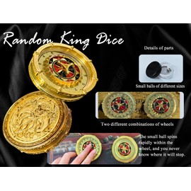 GAINFI DND Random King Dice Spinner, 7-in-2 Dual Spin Wheels Cthulhu Dice, DND Metal Dice for Dungeons and Dragons RPG Role Play, Adjustable Gameplay, Multiple Play Way Up to 30+