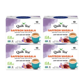 QuikTea Tea Latte Saffron Masala Chai, 33.8 Oz