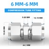 ERGAOBOY 2 Pcs 6mm OD x 6mm OD 304 Stainless